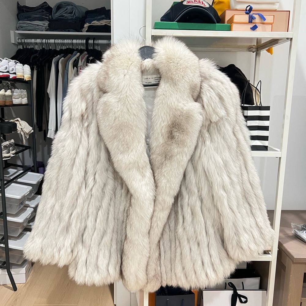 Fox fur coat